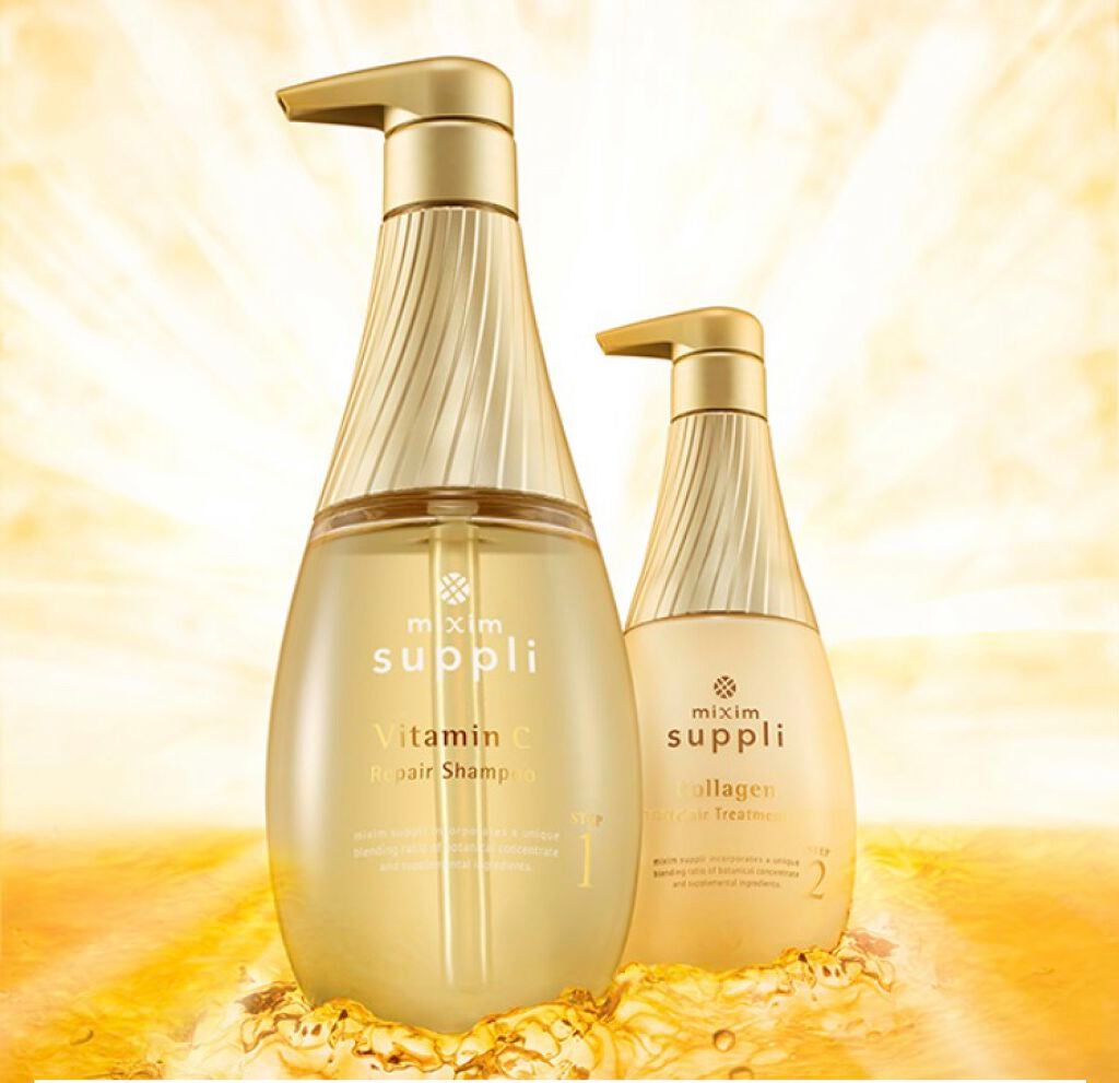 ビタミン リペアシャンプー/コラーゲン リペアヘアトリートメント/mixim suppli/市販シャンプーを使ったクチコミ(1枚目)