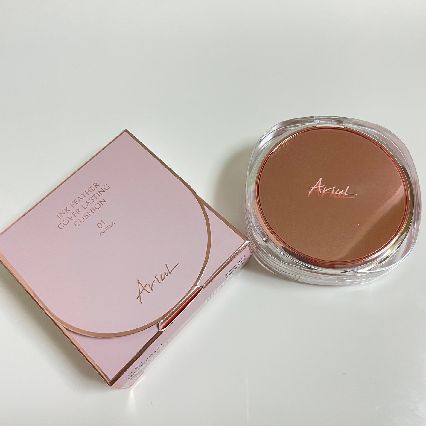 アリウル インクフェザーカバーラスティングクッション/Ariul/クッションファンデーションを使ったクチコミ(1枚目)