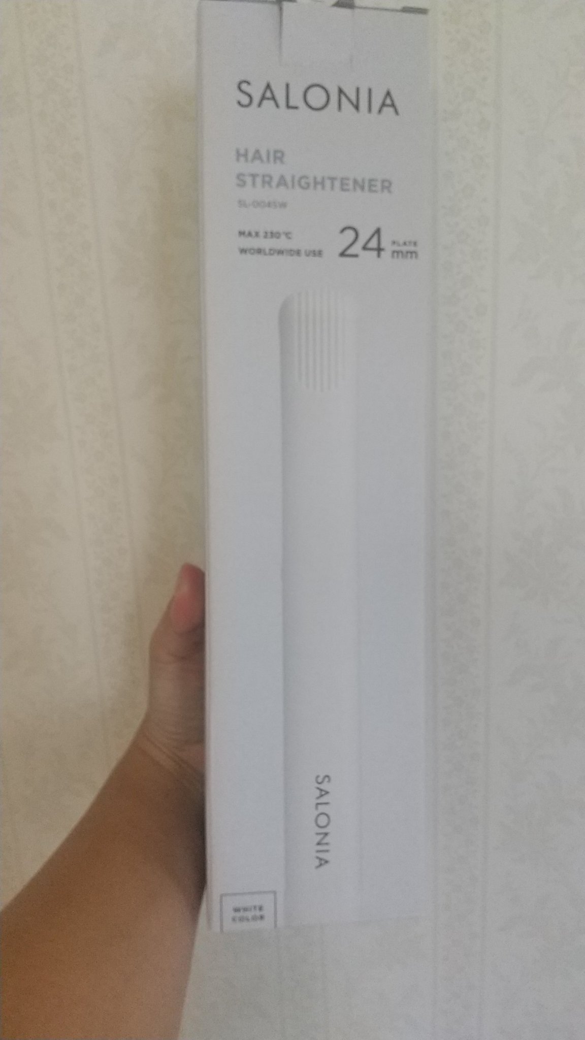 ストレートヘアアイロン ホワイト/SALONIA/ストレートアイロンを使ったクチコミ（2枚目）