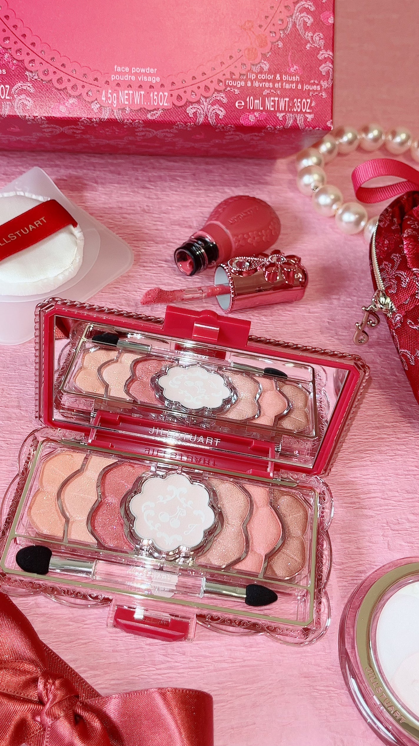 ジルスチュアート ミッドナイトチェリー コレクション/JILL STUART/メイクアップキットを使ったクチコミ(1枚目)