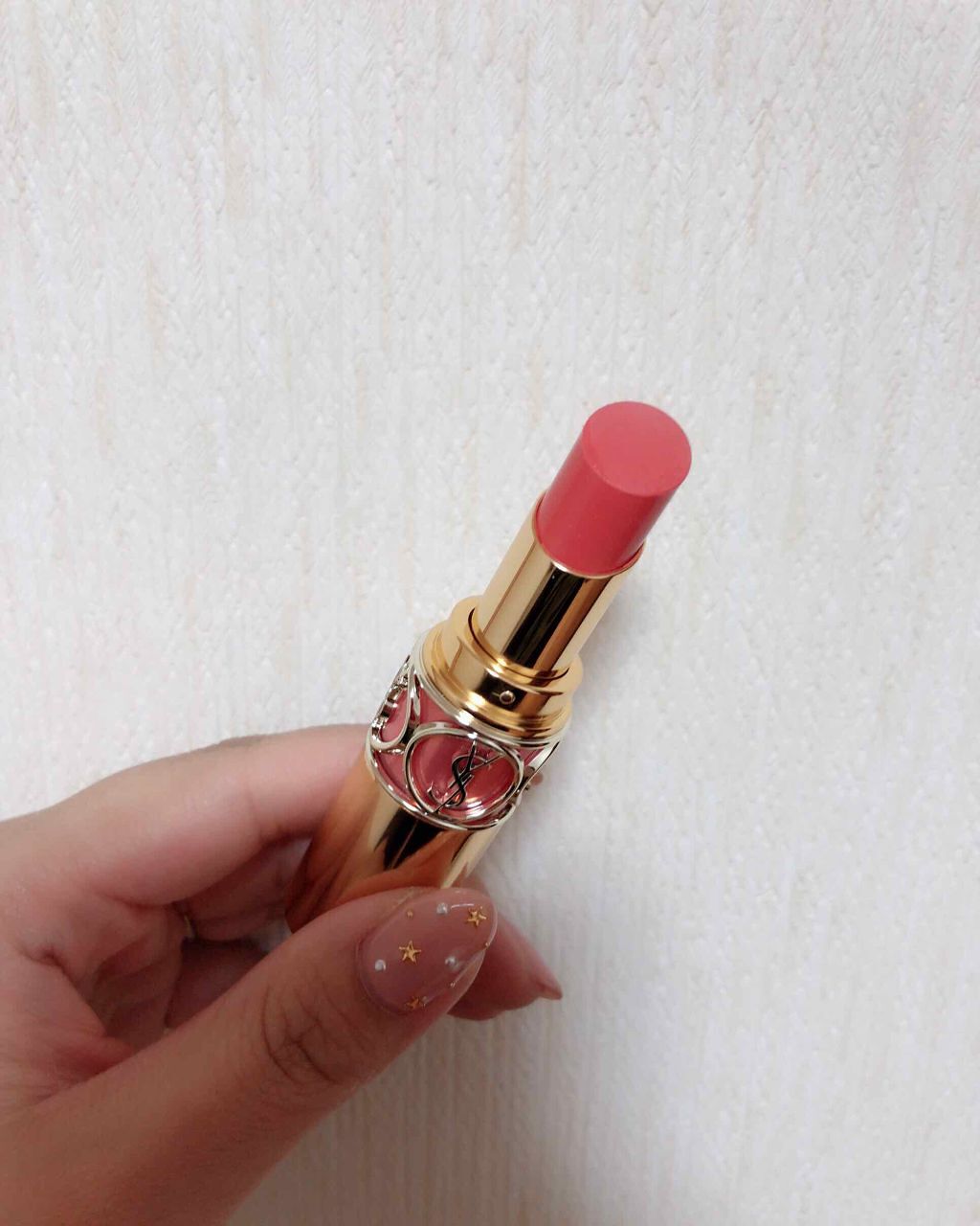 ルージュ ヴォリュプテ シャイン/YVES SAINT LAURENT BEAUTE/口紅を使ったクチコミ(2枚目)