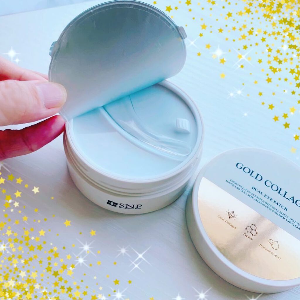 GOLD COLLAGEN DUAL EYE PATCH/SNP/アイケア・アイクリームを使ったクチコミ（2枚目）
