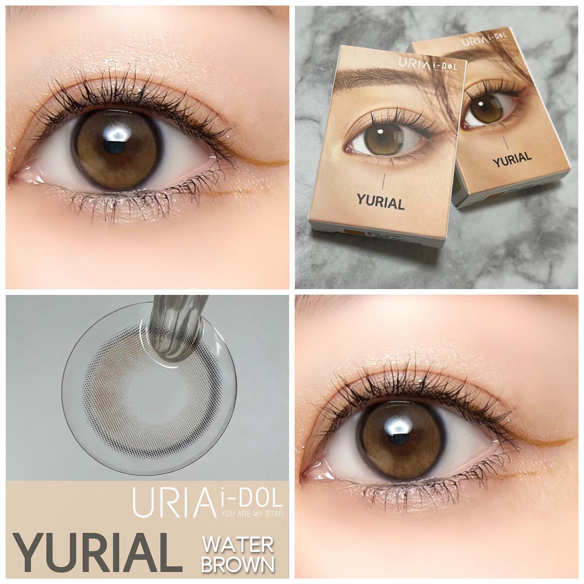 YURIAL Monthly/i-DOL/カラーコンタクトレンズを使ったクチコミ（1枚目）