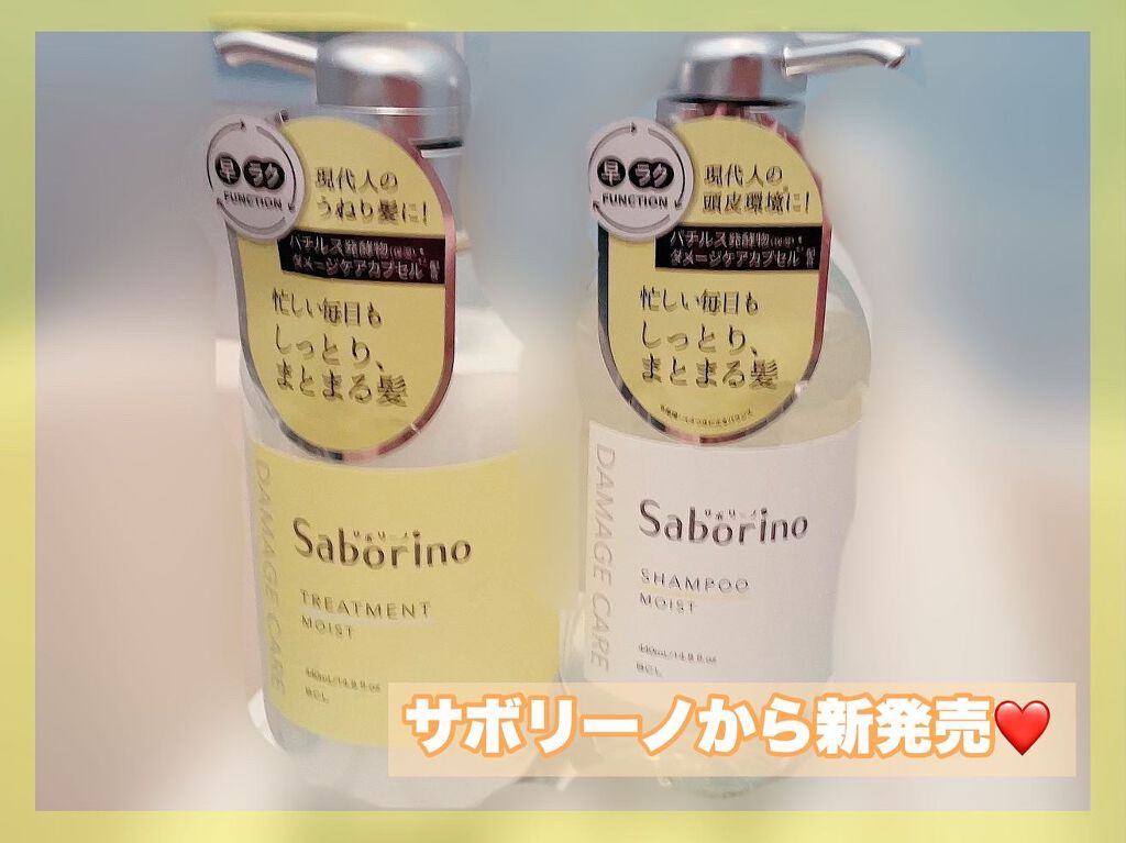 ハヤラクシャンプー モイスト/トリートメント モイスト/サボリーノ/市販シャンプーを使ったクチコミ（1枚目）