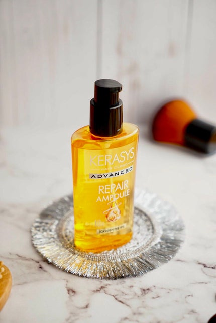 KERASYS アドバンスド 10X リペアアンプル セラムのクチコミ「/
いい香りに包まれて、
パサパサヘアもつるんっ✨✨
\
韓国ヘアケア、分野No.1♡
(2.....」(2枚目)