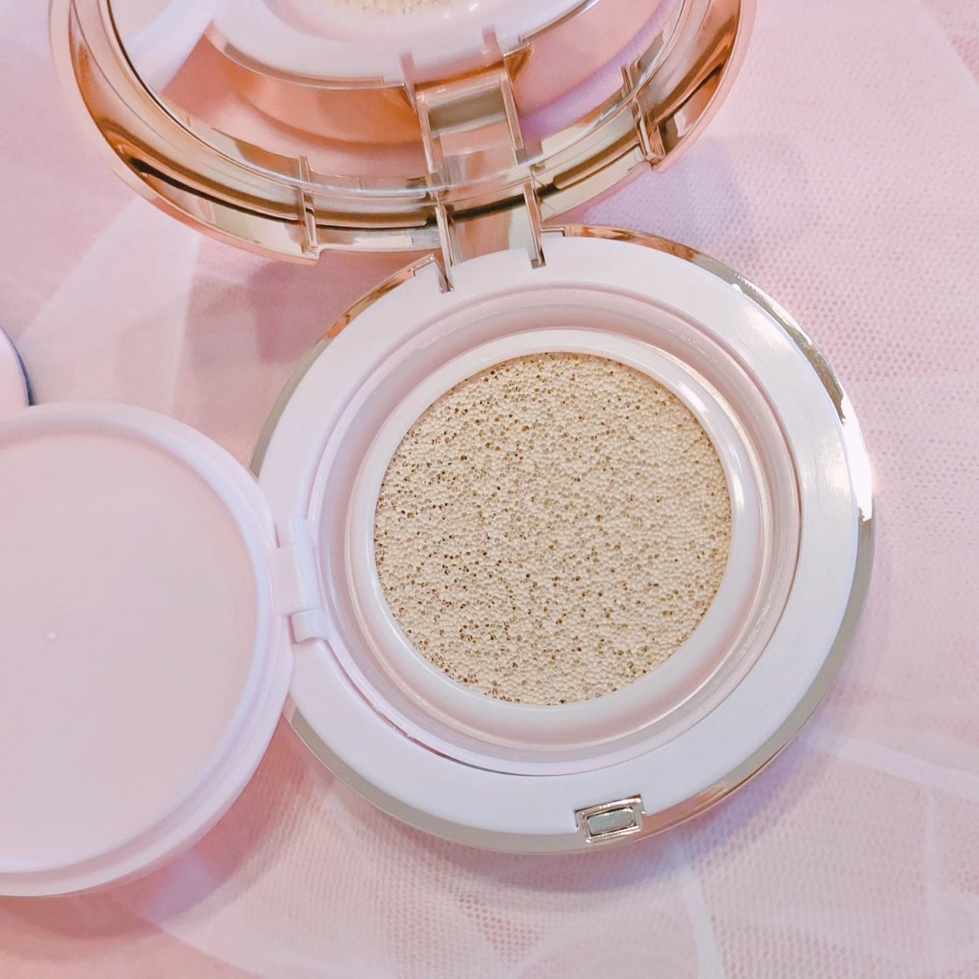 ピンクティーツリーカバークッション/APLIN/クッションファンデーションを使ったクチコミ(4枚目)