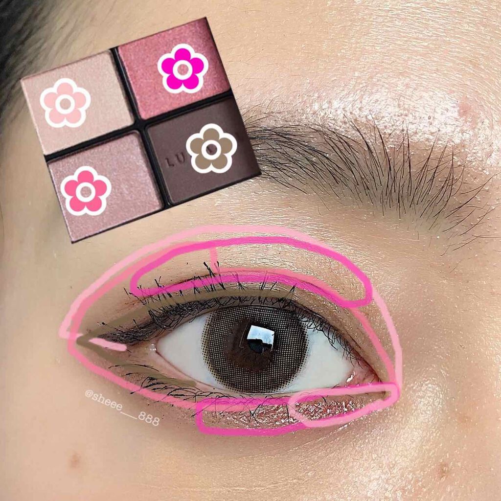 パーフェクトマルチアイズ/キャンメイク/アイシャドウパレットを使ったクチコミ(4枚目)