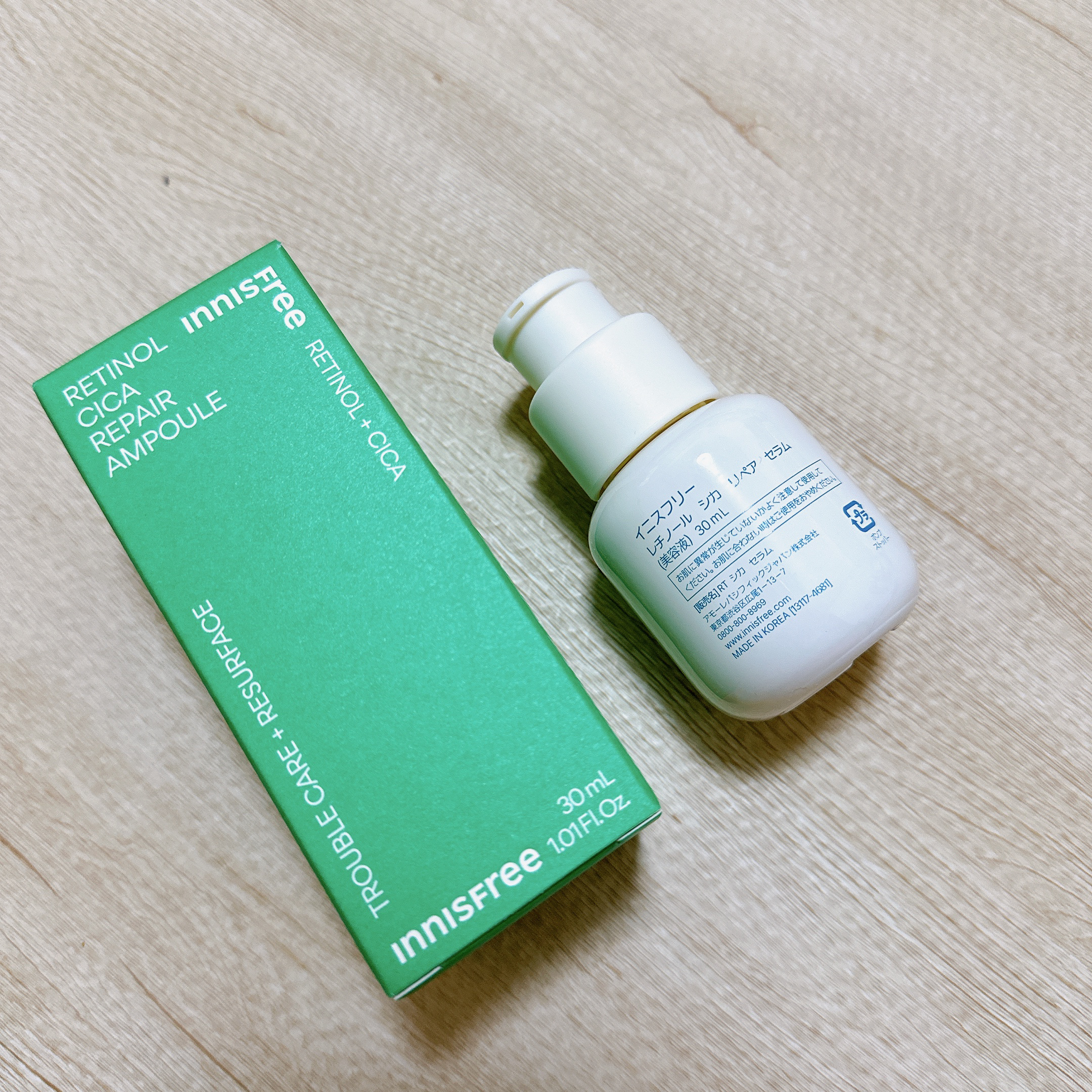 レチノール　シカ　リペア　セラム/innisfree/美容液を使ったクチコミ（3枚目）