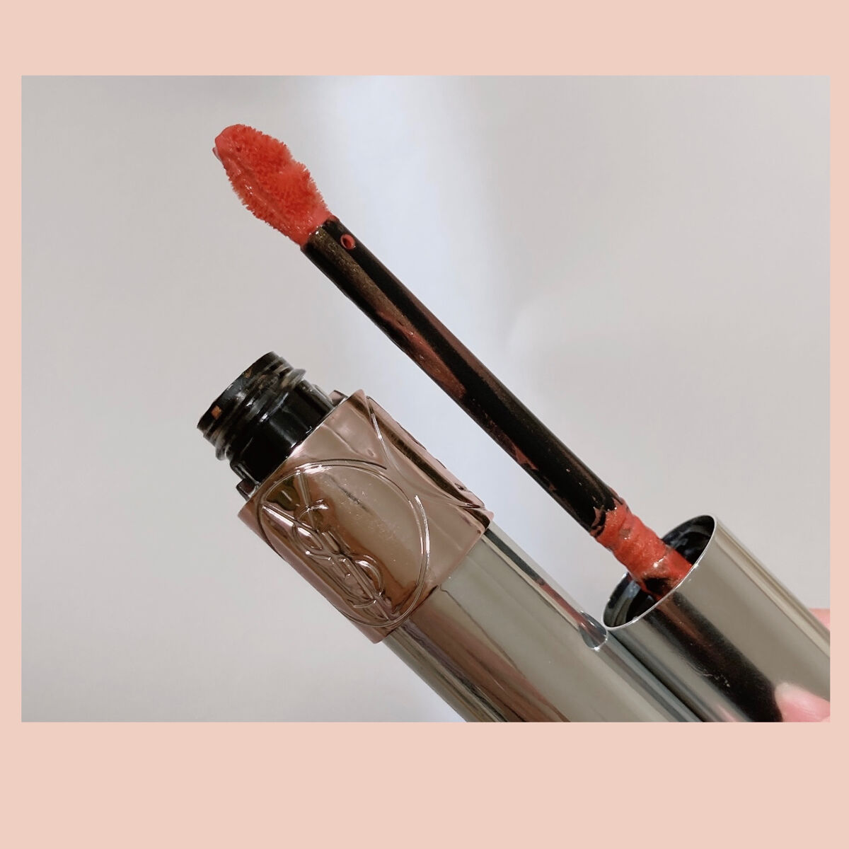 ヴォリュプテ ウォーター カラーバーム 03 ショーミーピーチ/YVES SAINT LAURENT BEAUTE/口紅を使ったクチコミ（2枚目）