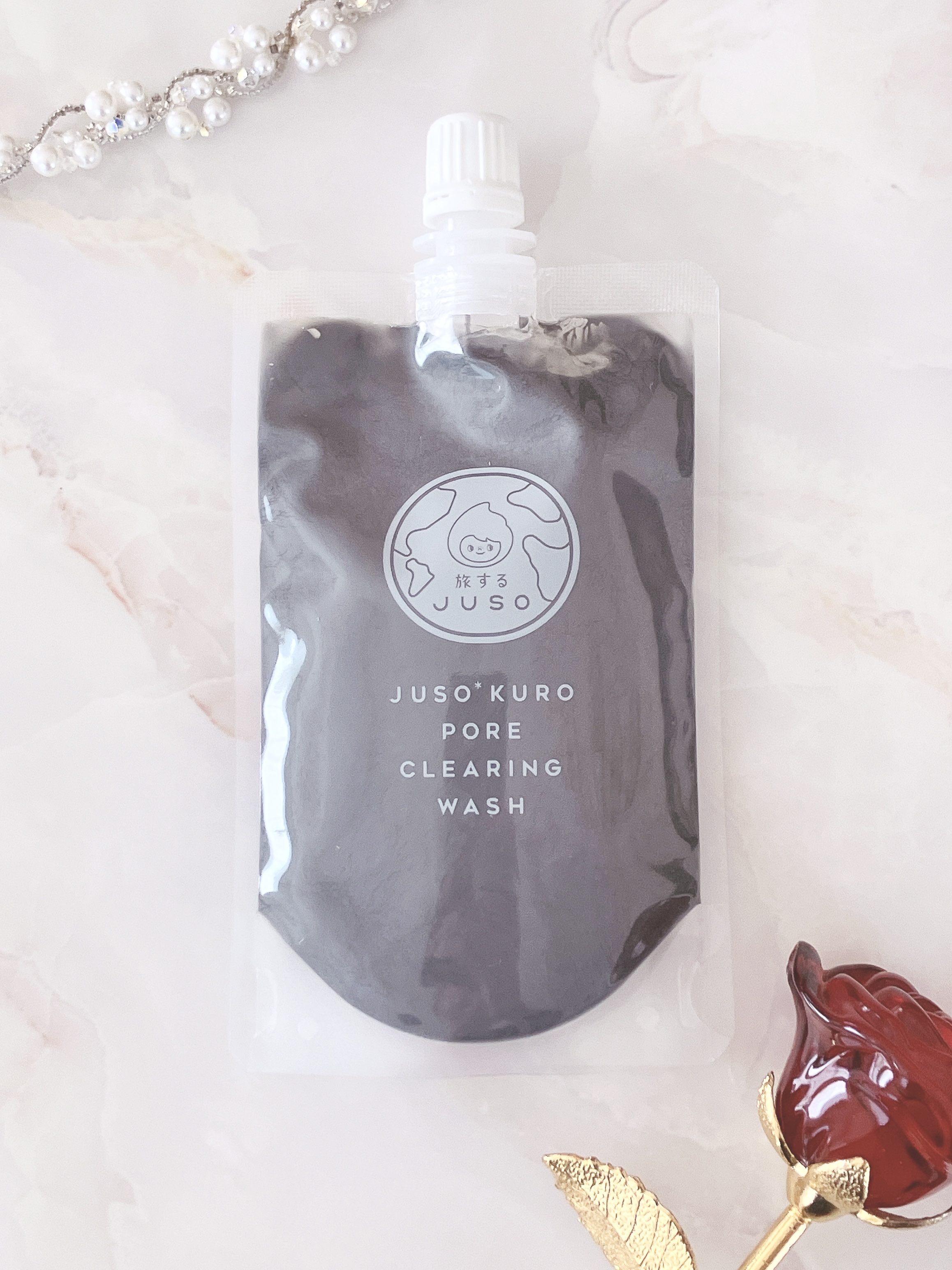 JUSO KURO WASH/旅するJUSO/洗顔フォームを使ったクチコミ（1枚目）