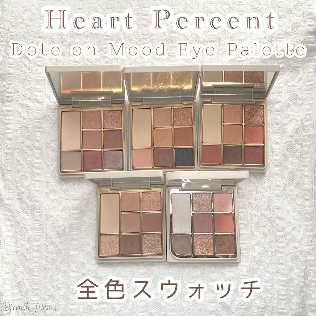 ドットオンムードアイパレット/Heart Percent/アイシャドウパレットを使ったクチコミ（1枚目）