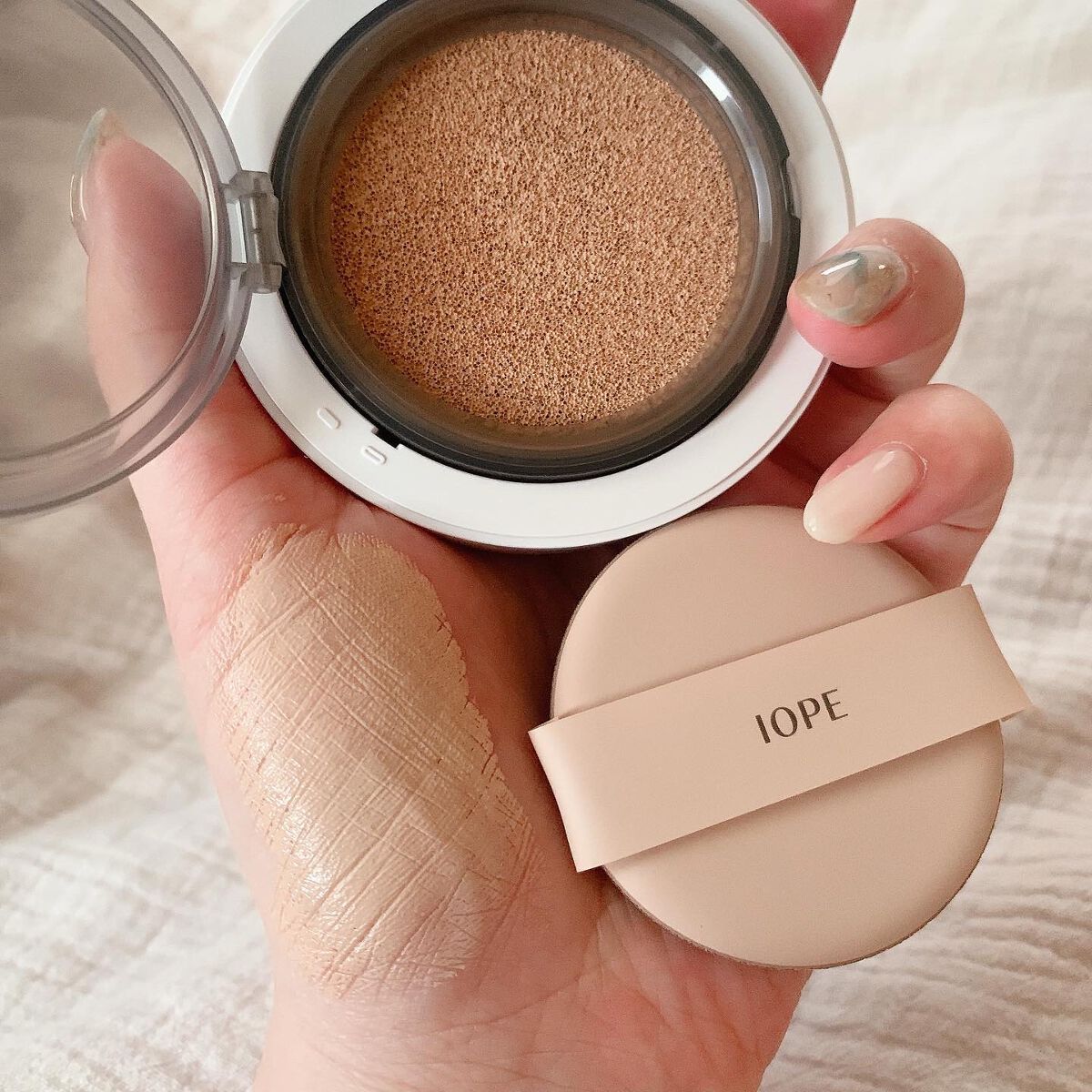 エアクッション カバー 23 ミディアムベージュ/IOPE/クッションファンデーションを使ったクチコミ（3枚目）