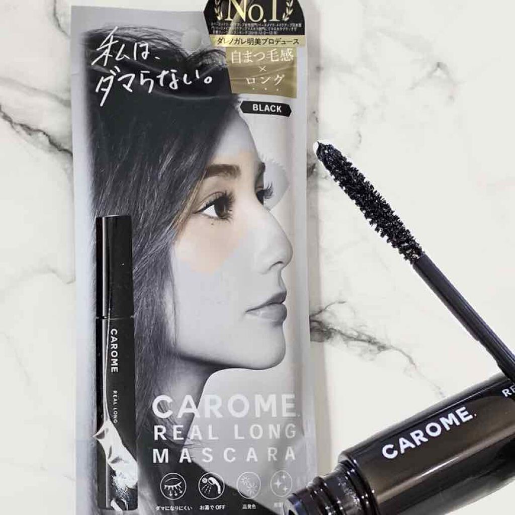 リアルロングマスカラ ブラック/CAROME./マスカラを使ったクチコミ（1枚目）