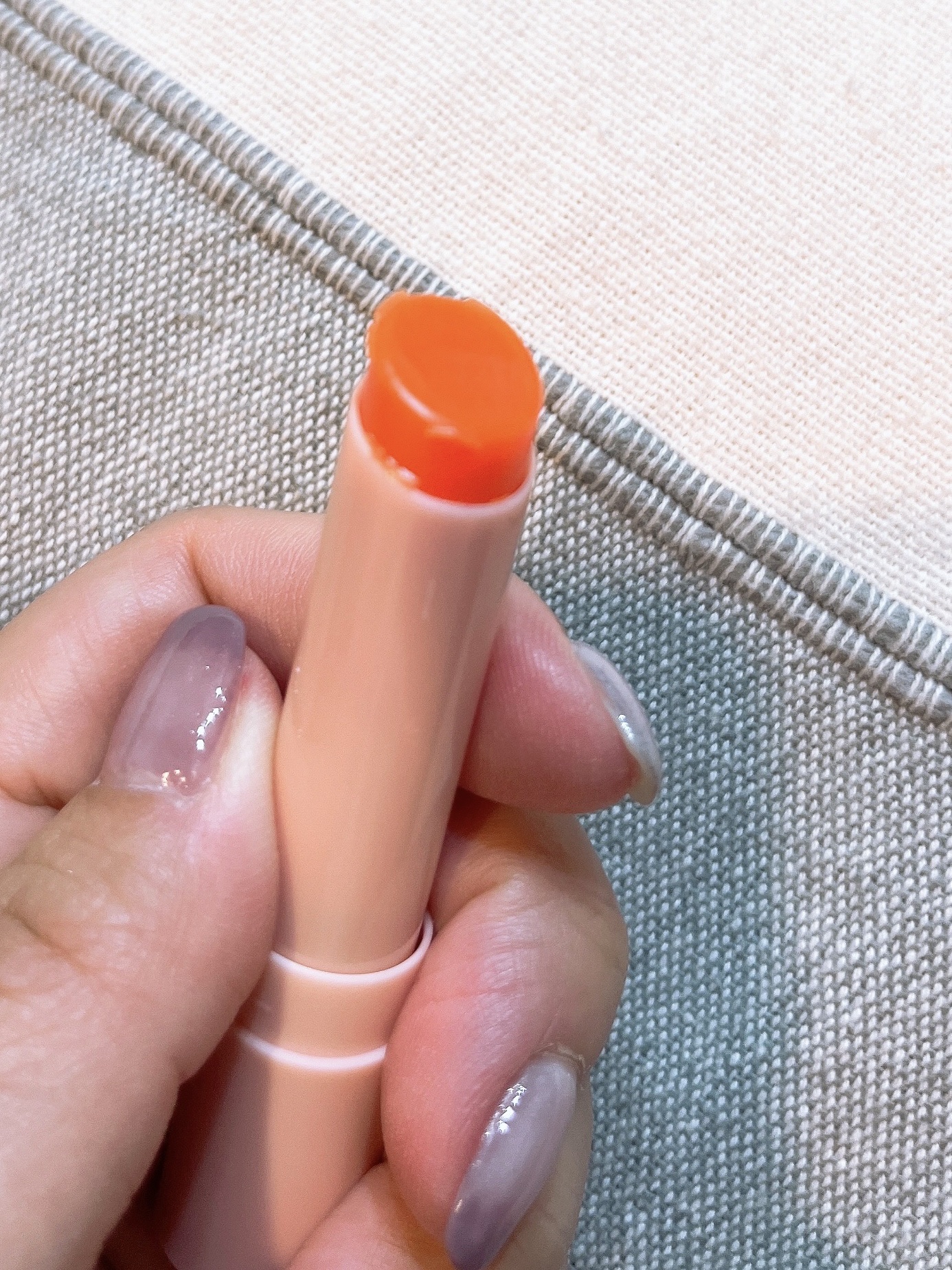 センシティブリップバーム キンモクセイ/SAM'U/リップバームを使ったクチコミ（2枚目）