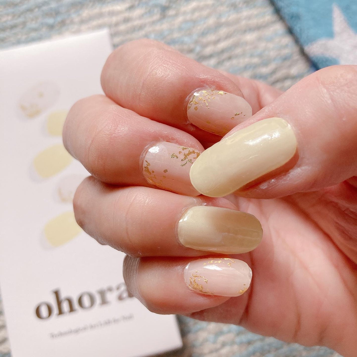 セミキュアジェルネイル(ハンド)/ohora/ネイルシールを使ったクチコミ(2枚目)