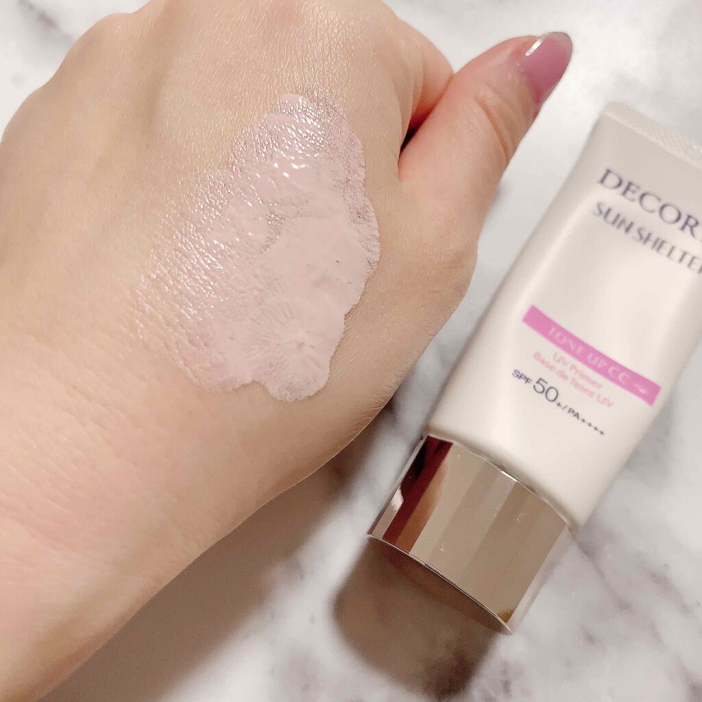 サンシェルター トーンアップCC/DECORTÉ/CCクリームを使ったクチコミ(3枚目)