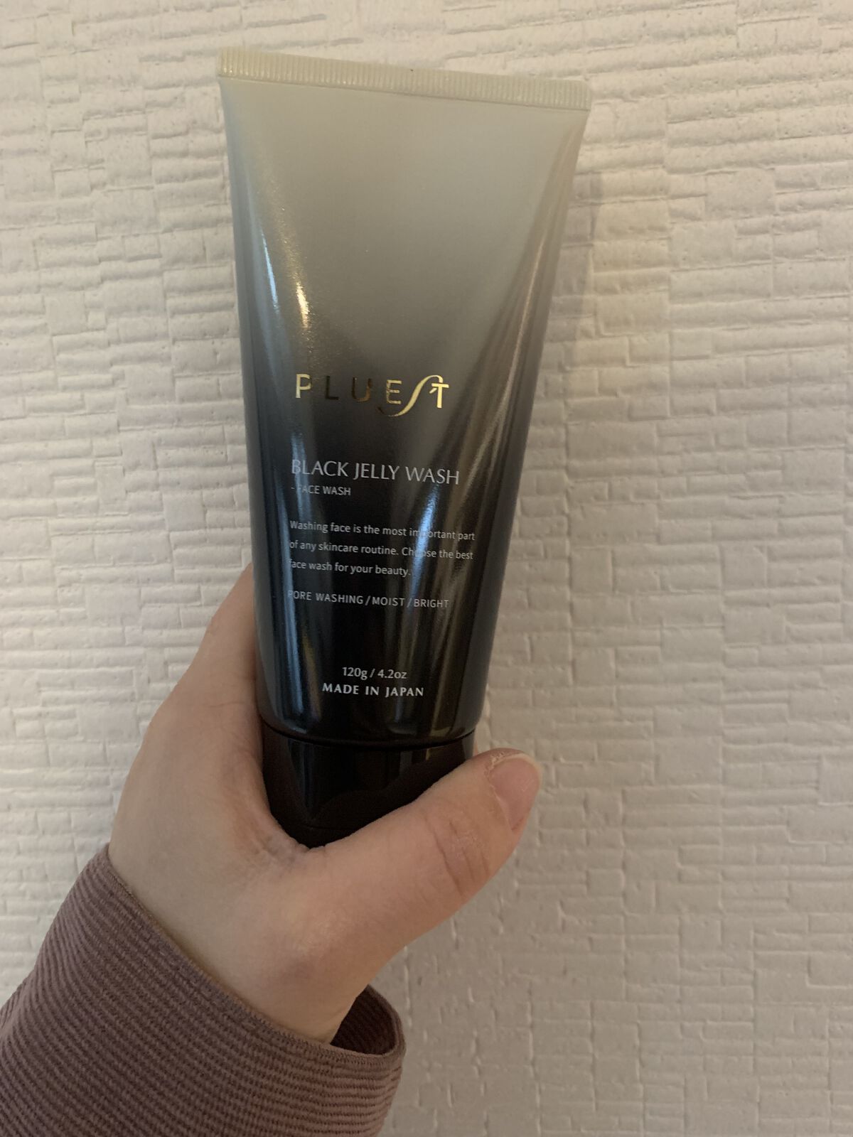 BLACK JELLY WASH（ブラックジェリーウォッシュ）/PLUEST/その他洗顔料を使ったクチコミ（1枚目）