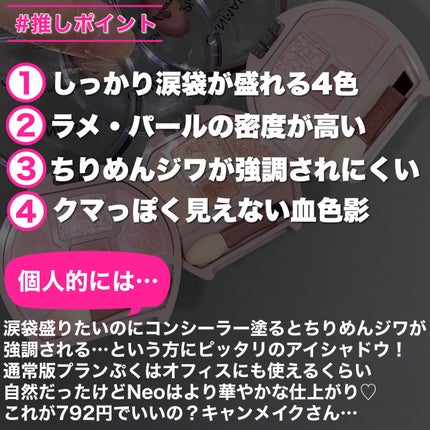 プランぷくコーデアイズNeo/キャンメイク/アイシャドウを使ったクチコミ(9枚目)