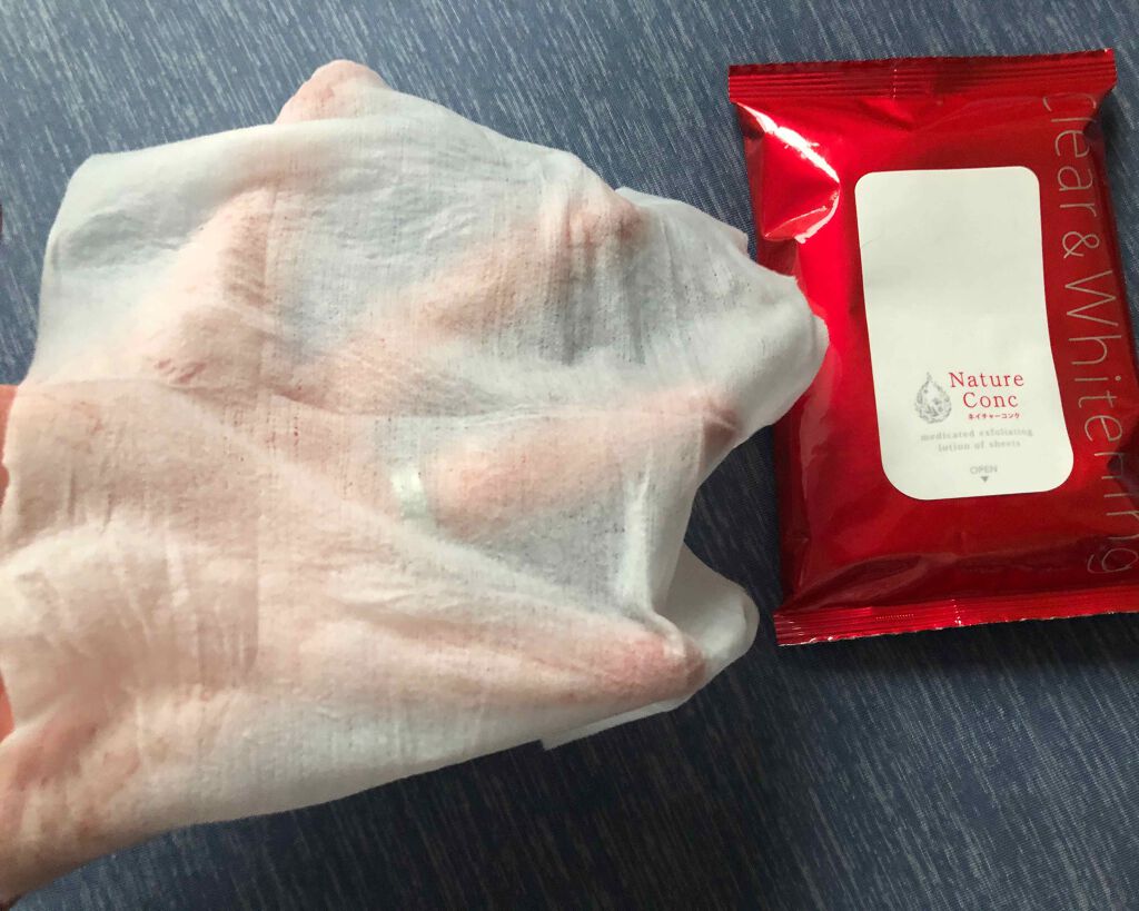 ネイチャーコンク 薬用 ふきとり化粧水シート/ネイチャーコンク/トナーパッドを使ったクチコミ(3枚目)