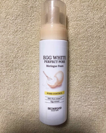 SKINFOOD エッグホワイト パーフェクト ポアメレンゲフォーム のクチコミ「スキンフード
EGG WHITE PERFECT PORE
Meringue Form〈洗顔〉.....」（1枚目）