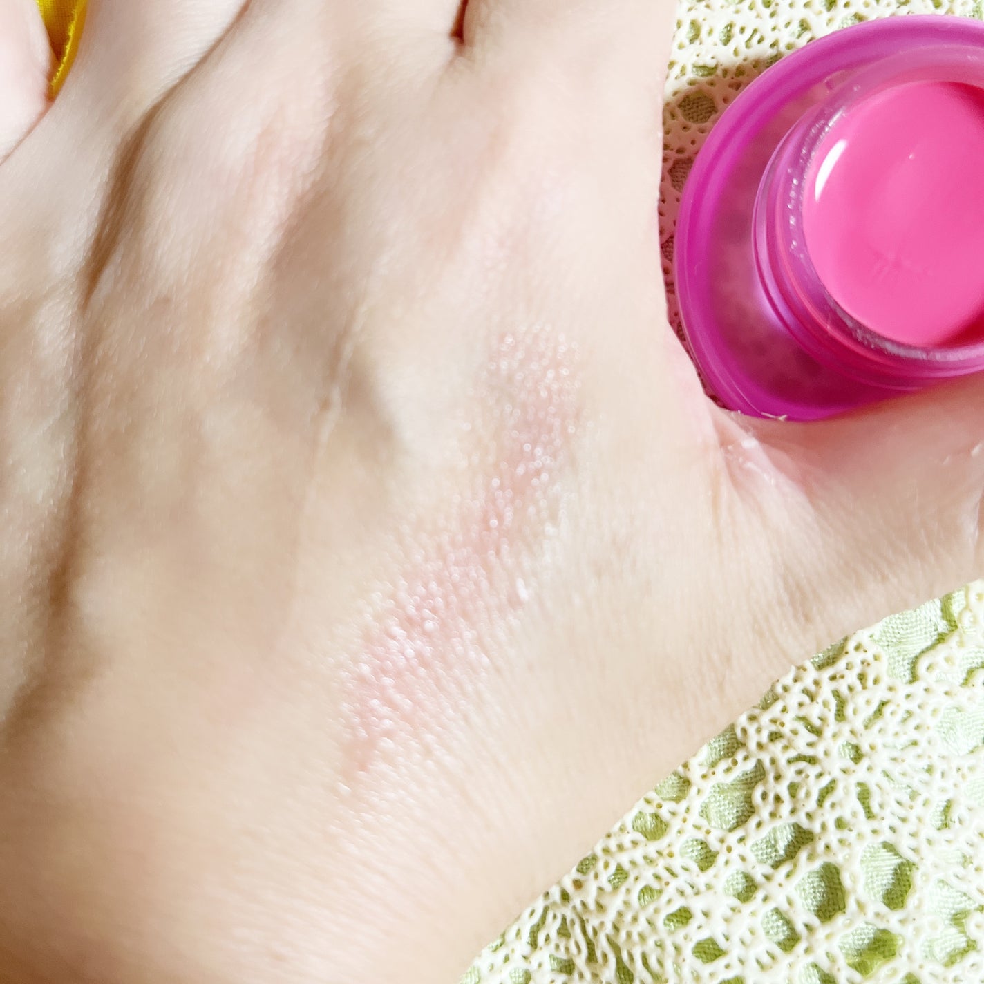 フィー リップアンドチーク ブラーリープリンポット/fwee/口紅を使ったクチコミ(3枚目)