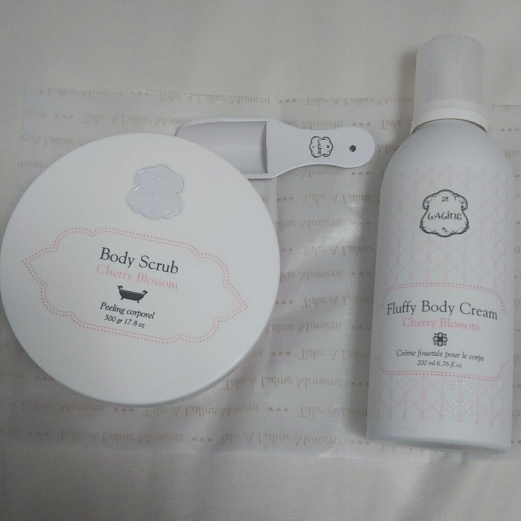 ボディスクラブ チェリーブロッサム/Laline/ボディスクラブを使ったクチコミ（1枚目）