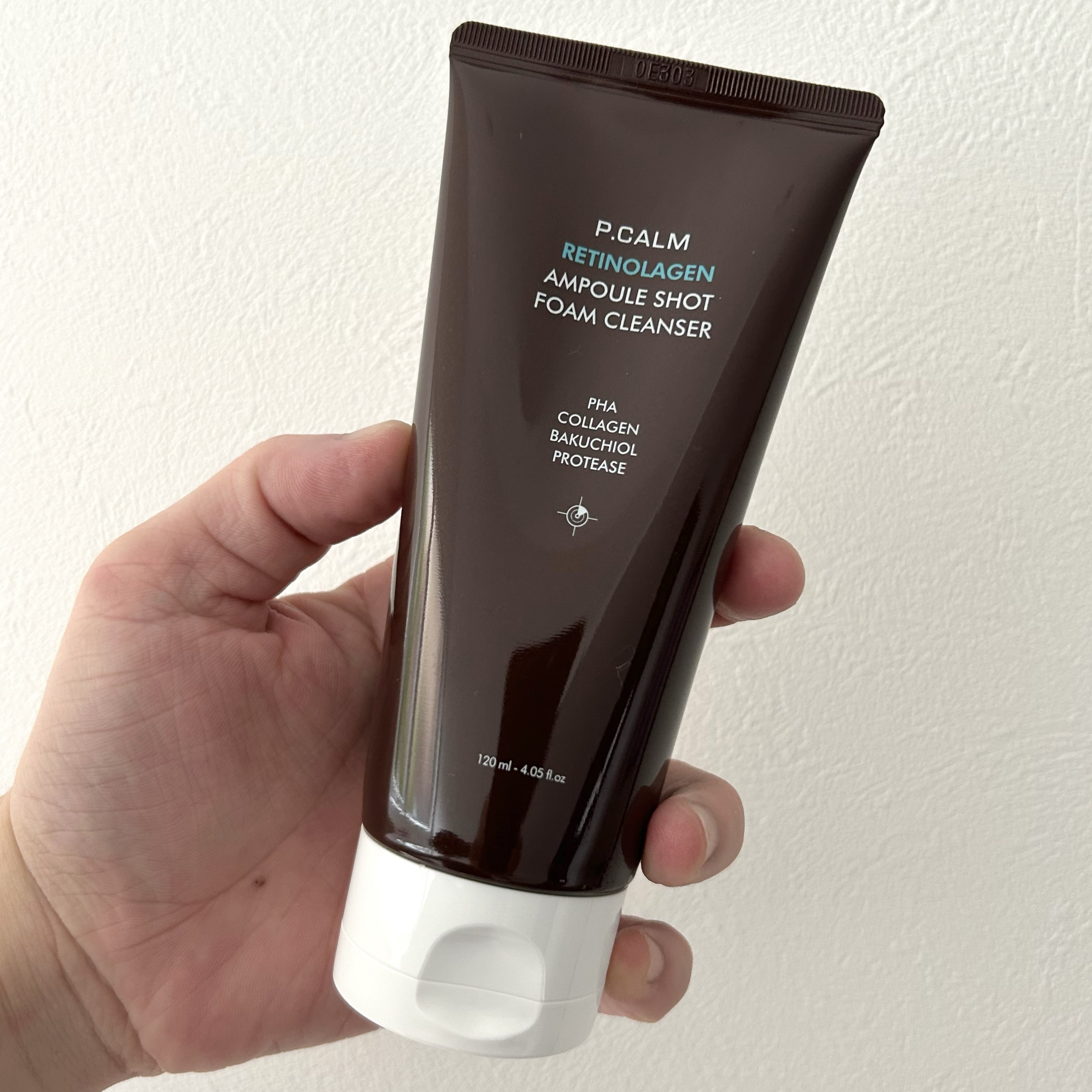 レチノーラゲンアンプルショット洗顔フォーム/P.CALM/洗顔フォームを使ったクチコミ（1枚目）