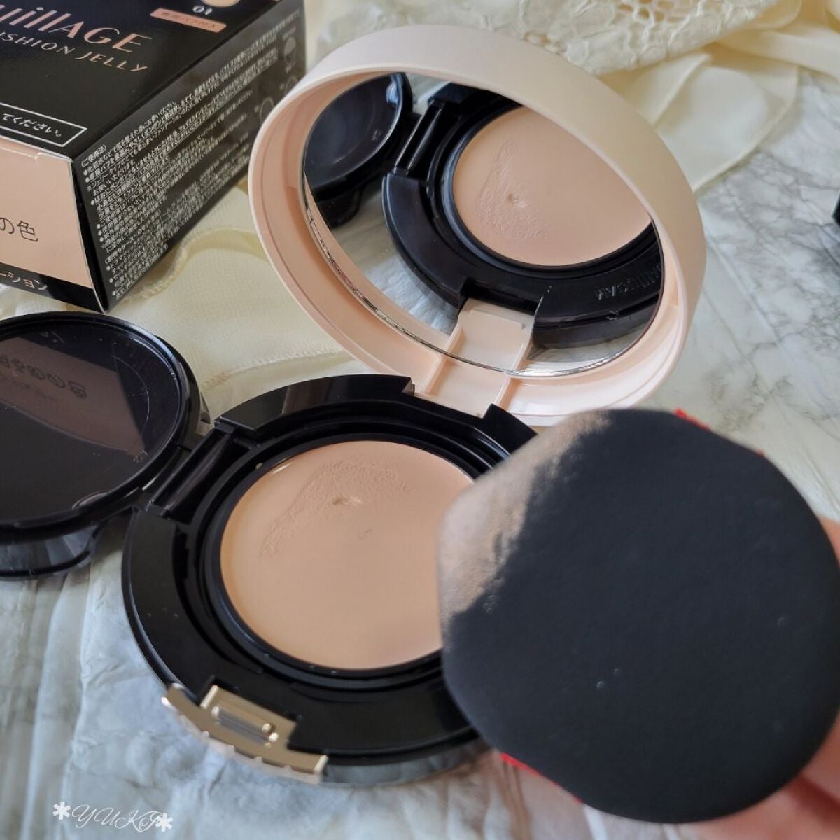 ドラマティッククッションジェリー/マキアージュ/クッションファンデーションを使ったクチコミ(6枚目)