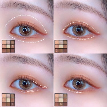 UR GLAM　BLOOMING EYE COLOR PALETTE/U R GLAM/アイシャドウパレットを使ったクチコミ（2枚目）