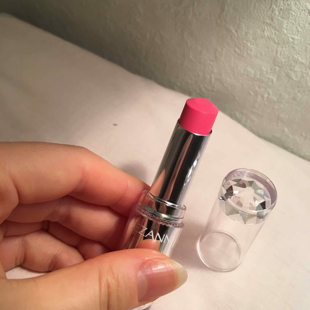 ラスティンググロスリップ/CEZANNE/口紅を使ったクチコミ（3枚目）