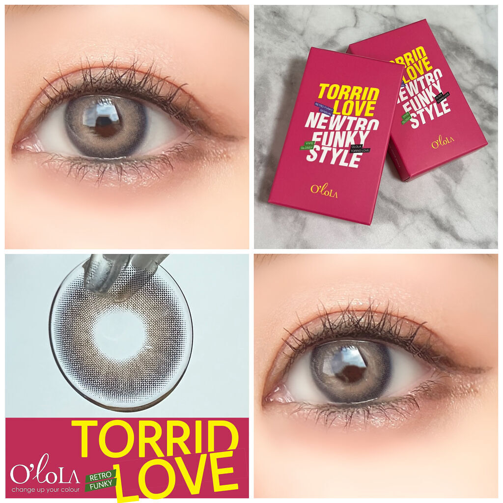 トリッドラブベージュマンスリー (TORRID LOVE BEIGE monthly)/OLOLA/１ヶ月（１MONTH）カラコンを使ったクチコミ（1枚目）