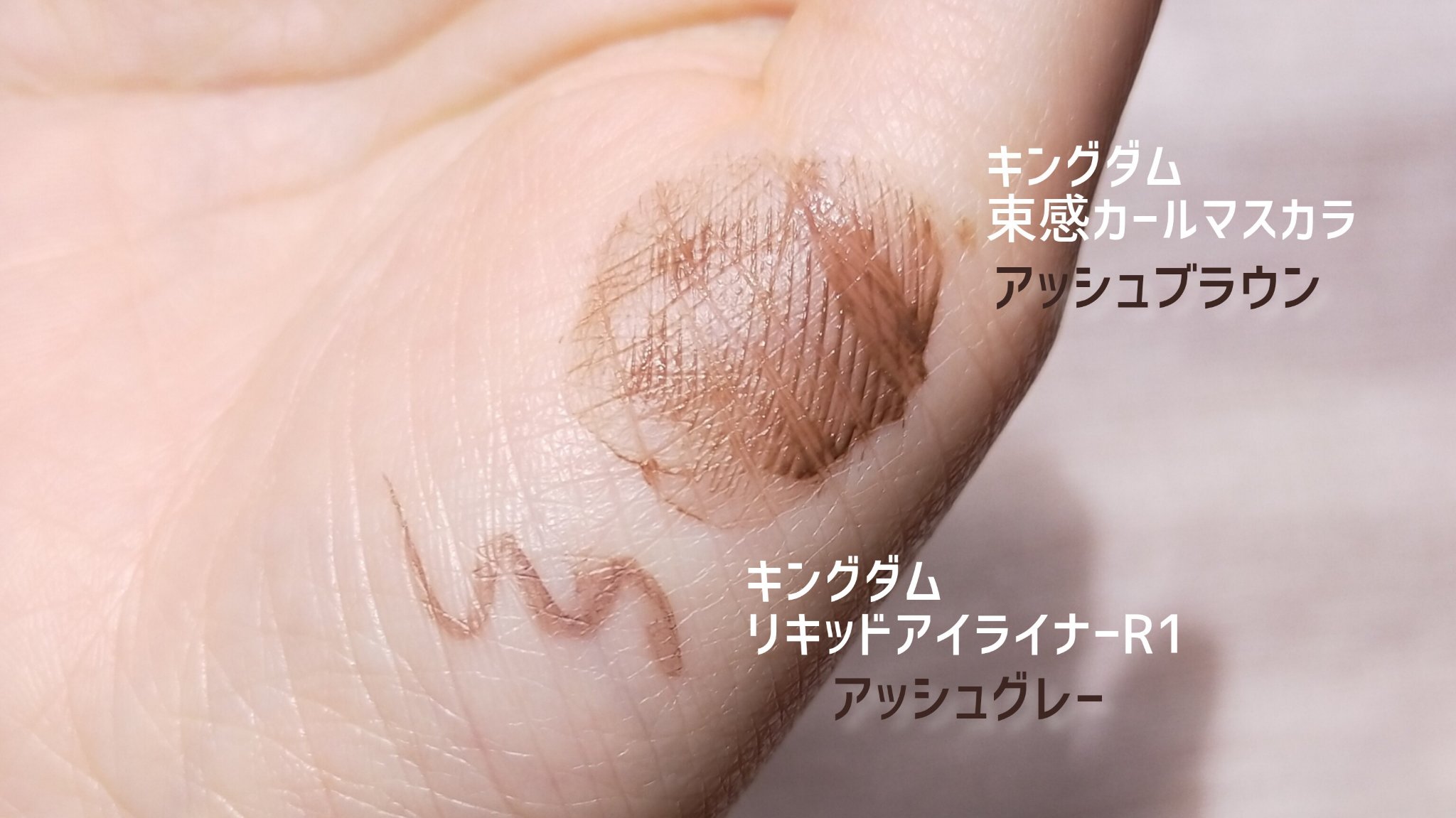 キングダム リキッドアイライナーR1 アッシュグレー/キングダム/リキッドアイライナーを使ったクチコミ（2枚目）