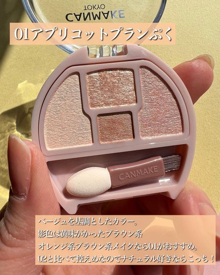 プランぷくコーデアイズ/キャンメイク/パウダーアイシャドウを使ったクチコミ(3枚目)