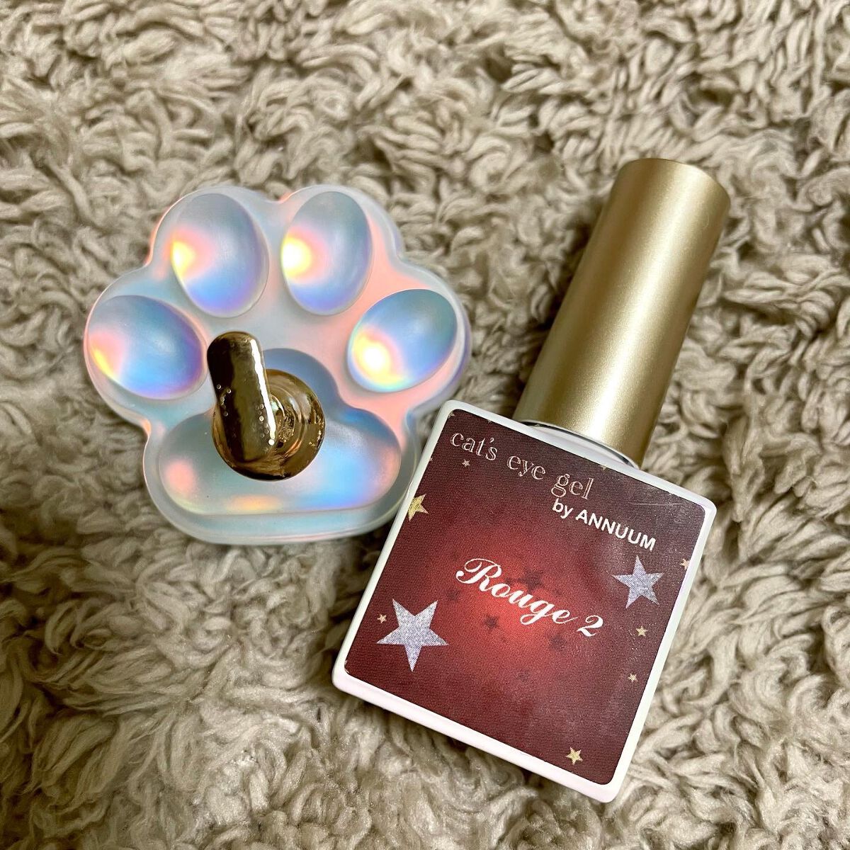 Milkyway&Cat's eye gel/ANNUUM/ジェルネイルを使ったクチコミ（3枚目）