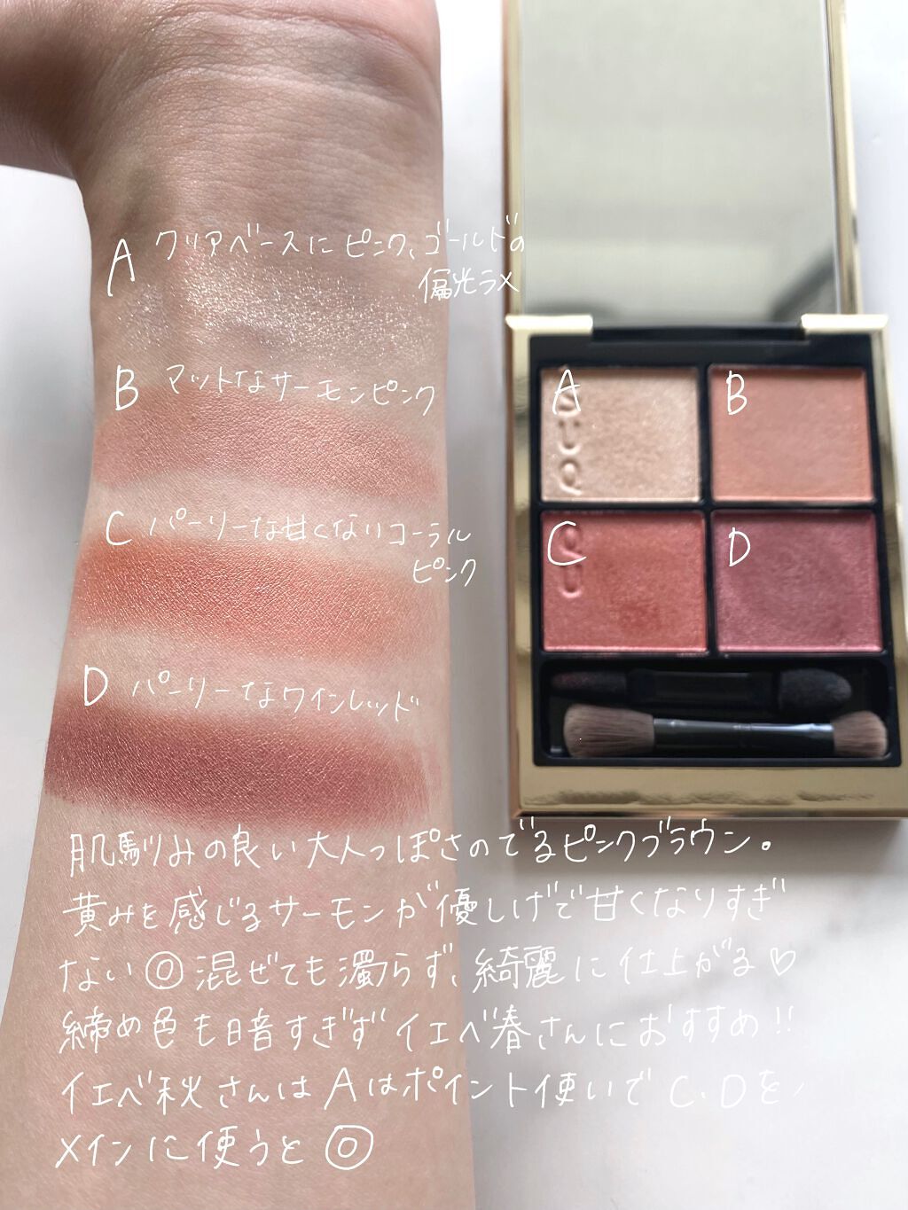 シグニチャー カラー アイズ/SUQQU/アイシャドウパレットを使ったクチコミ(3枚目)