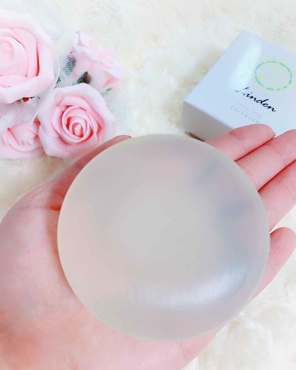アロマソープ ローズ/Linden/洗顔石鹸を使ったクチコミ(2枚目)