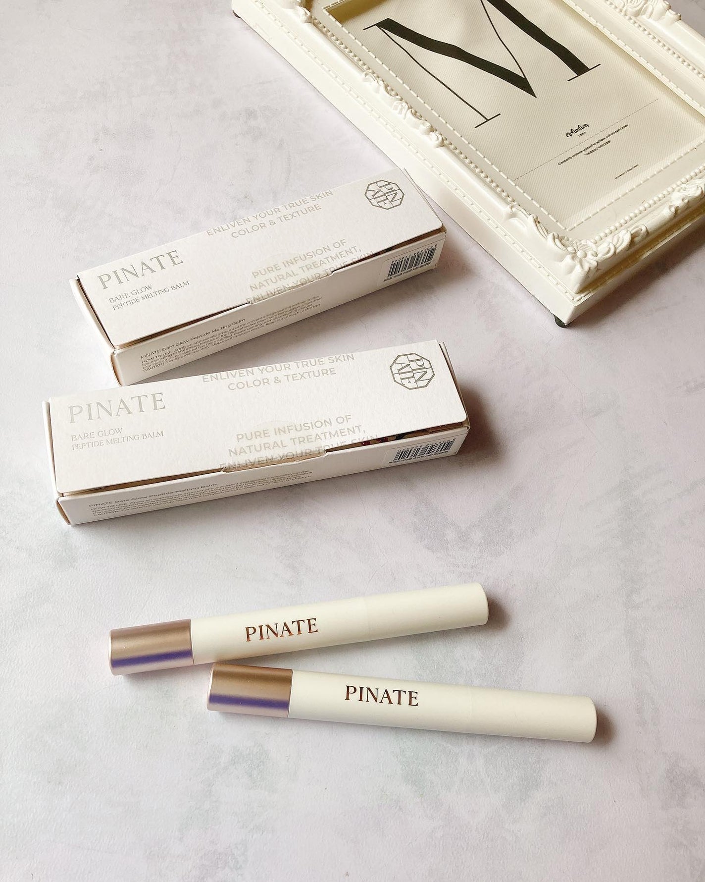 ベアグローペプチドメルティングバーム/PINATE/リップグロスを使ったクチコミ(1枚目)