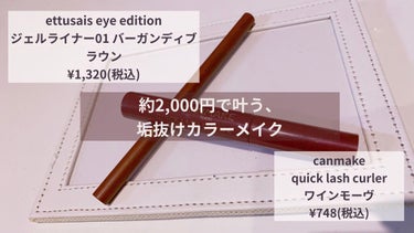 アイエディション(ジェルライナー) 01 バーガンディブラウン/ettusais/ジェルアイライナーを使ったクチコミ（1枚目）