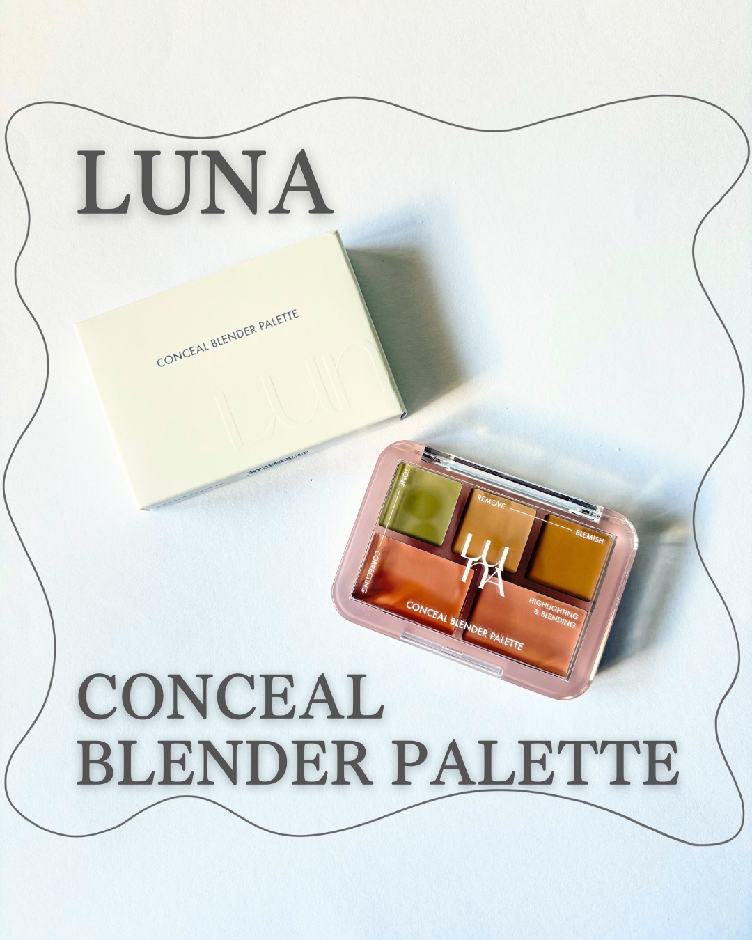 コンシールブレンダーパレット/LUNA/パレットコンシーラーを使ったクチコミ（1枚目）