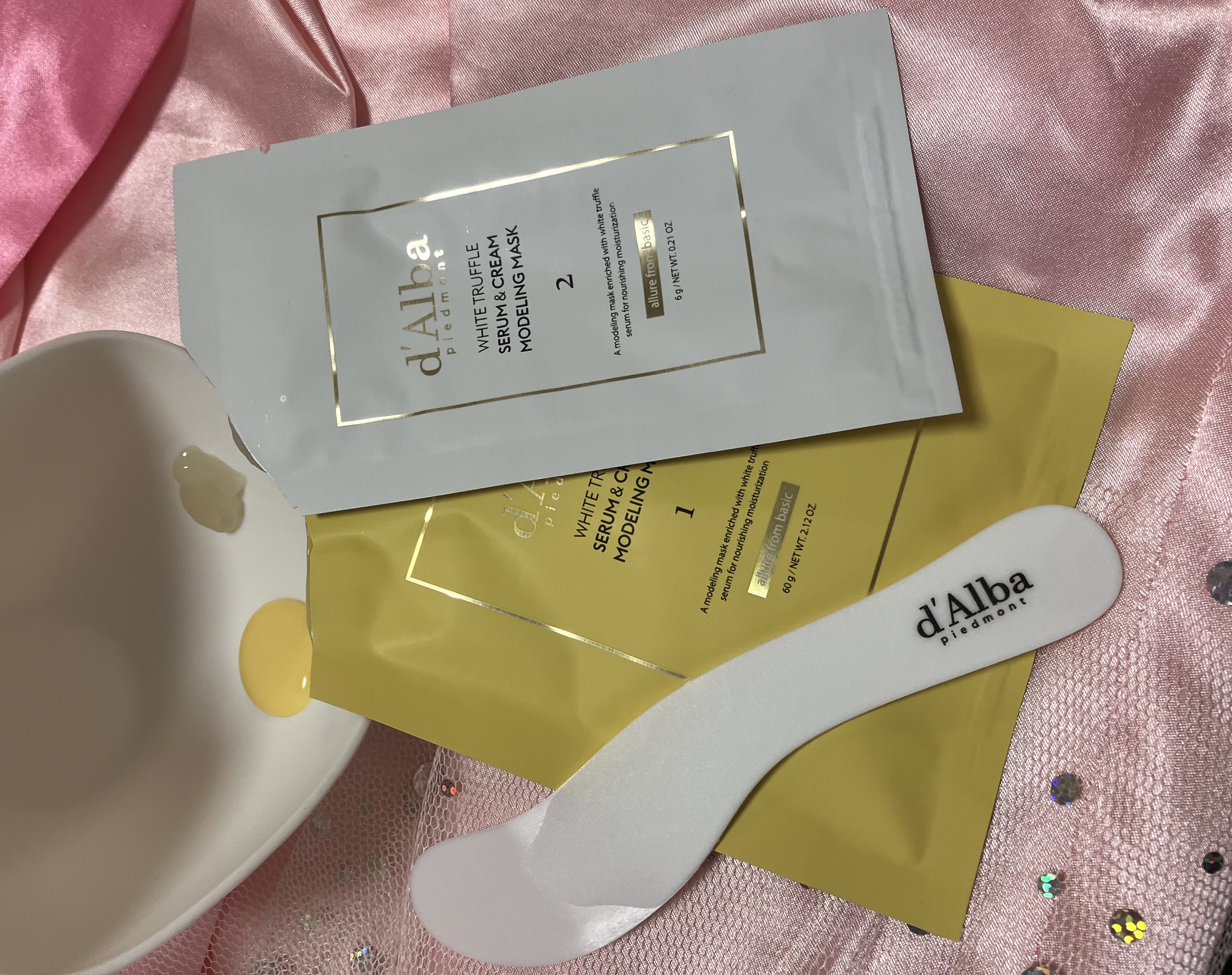 WHITE TRUFFLE SERUM & CREAM MODELING MASK/ダルバ/その他スキンケアを使ったクチコミ（1枚目）