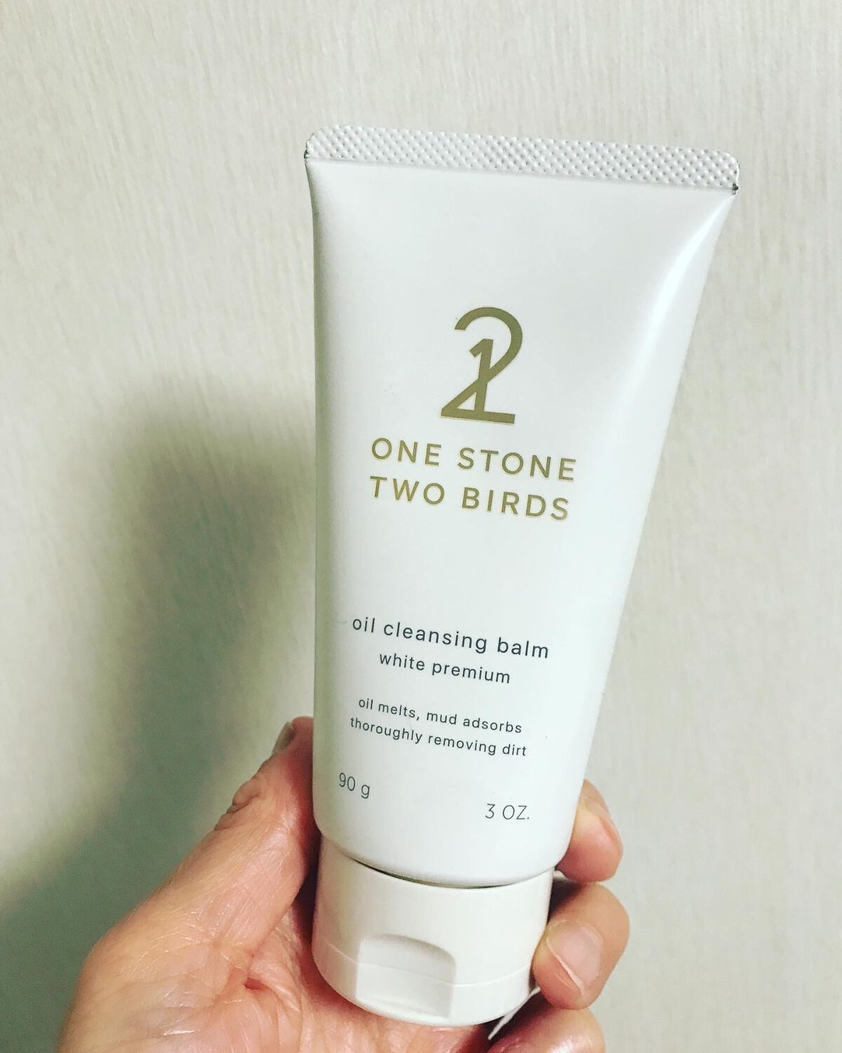 オイルクレンジングバーム ホワイトプレミアム/ONE STONE TWO BIRDS/クレンジングバームを使ったクチコミ（1枚目）
