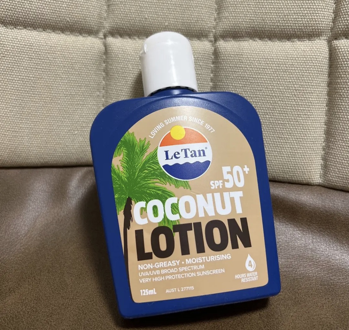サンスクリーンローション ココナッツ SPF50+/Le Tan/日焼け止めローションを使ったクチコミ（1枚目）