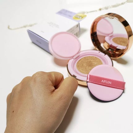 ピンクティーツリーカバーアップグロウクッション/APLIN/クッションファンデーションを使ったクチコミ(6枚目)