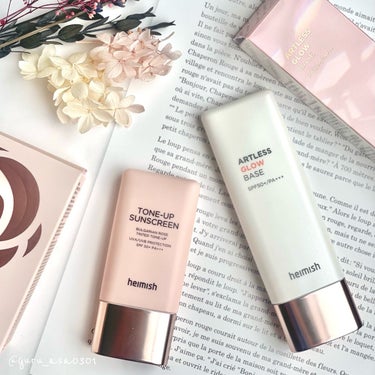 heimish BULGARIAN ROSE TONE-UP SUNSCREENのクチコミ「★heimishのUVベース2種レビュー☆

\乾燥肌・艶肌が好きな方におすすめ/
・Artl.....」（1枚目）