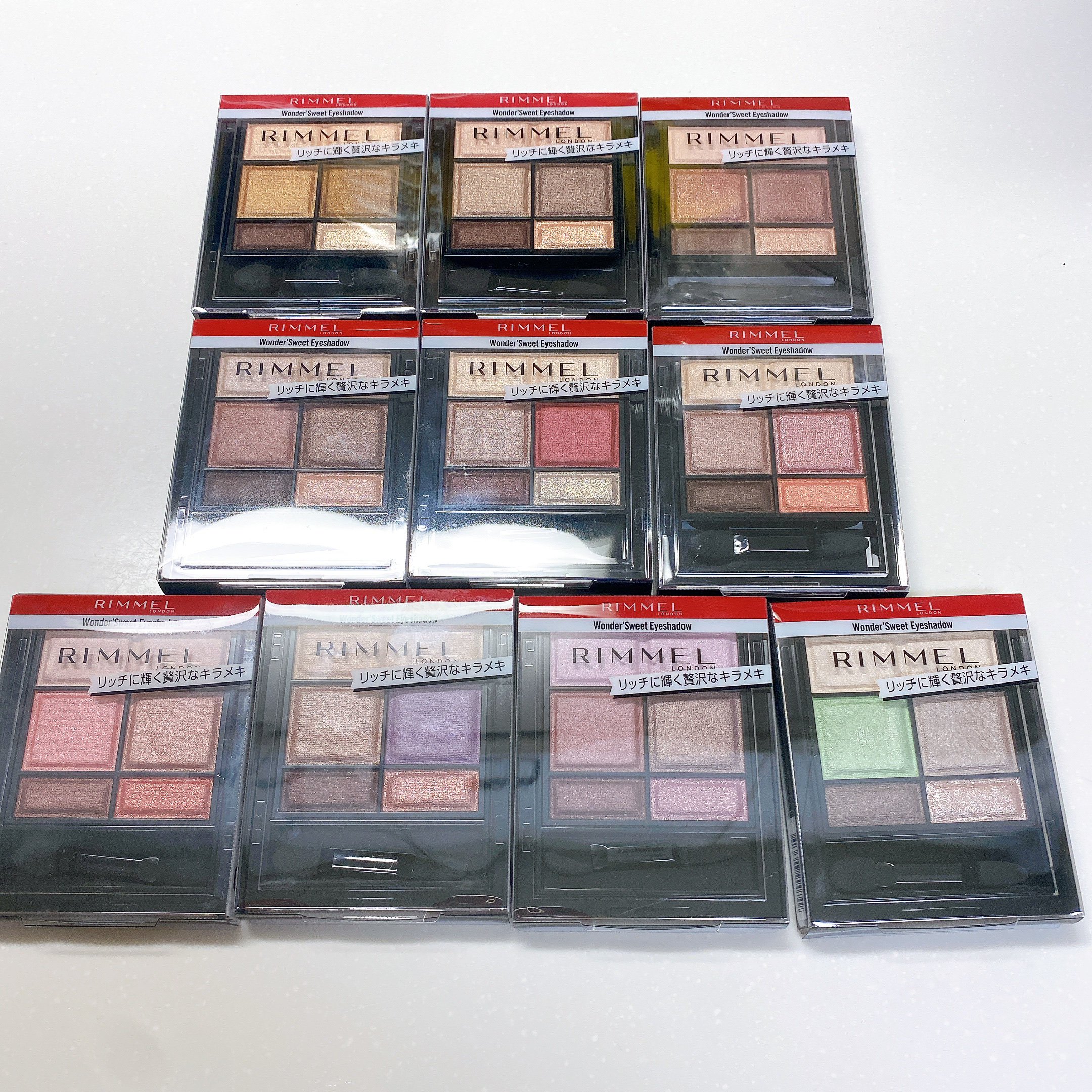 ワンダー スウィート アイシャドウ 003 ロマンチックな恋の予感ミルクチェリーショコラ/リンメル ロンドン/アイシャドウパレットを使ったクチコミ（3枚目）