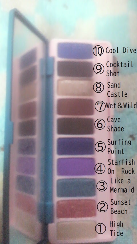 プレイカラー アイシャドウ ビーチパーティー/ETUDE/アイシャドウパレットを使ったクチコミ(1枚目)