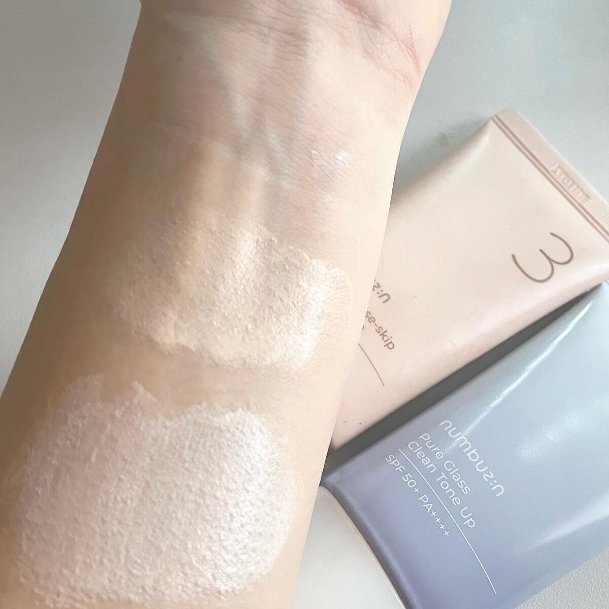 1番 ガラス玉トーンアップクリーム/numbuzin/日焼け止めクリームを使ったクチコミ(6枚目)