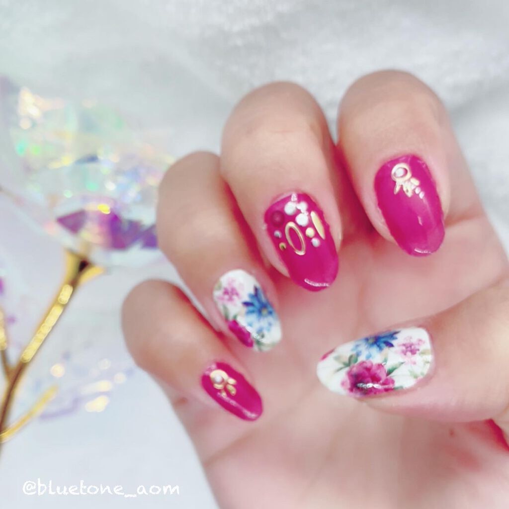 ネイルシール/Qoo10/ネイルシールを使ったクチコミ(7枚目)