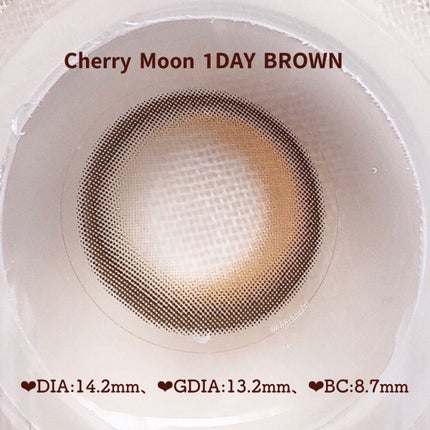 Cherry Moon 1day/OLENS/カラーコンタクトレンズを使ったクチコミ(3枚目)