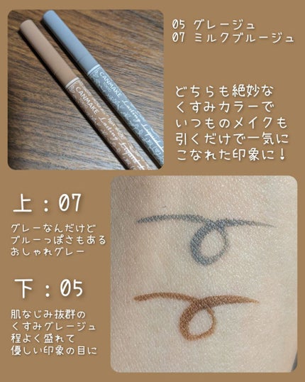 ラスティングリキッドライナー/キャンメイク/リキッドアイライナーを使ったクチコミ(4枚目)